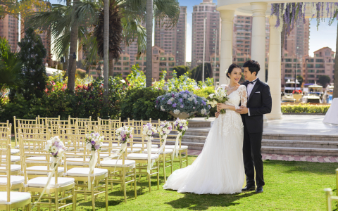 Hong Kong Gold Coast Hotel - Outdoor Wedding Ceremony